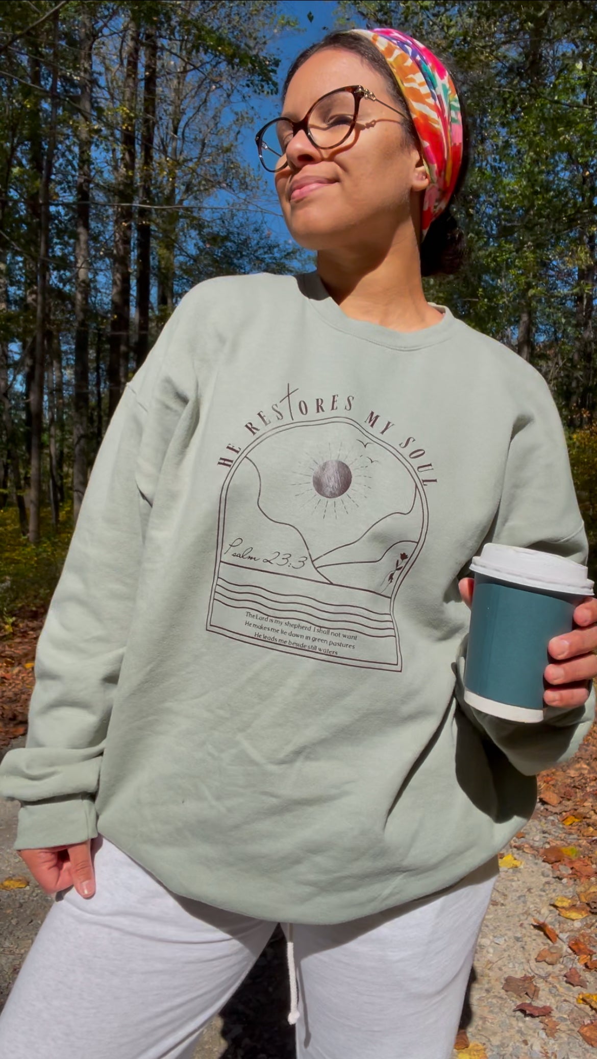 Psalm 23:3 Sweatshirt